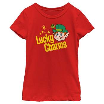 Girl's Lucky Charms Retro Logo T-Shirt