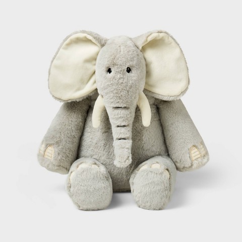 Детские мягкие игрушки Gigglescape 12" Gray Elephant Stuffed Animal