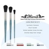 Mimik Professional Watercolor Brushes - Jumbo Wash Set of 3  - Synthetic Squirrel Hair - Natural Bristle Artist Brushes for Watercolors, Gouache & - 2 of 4