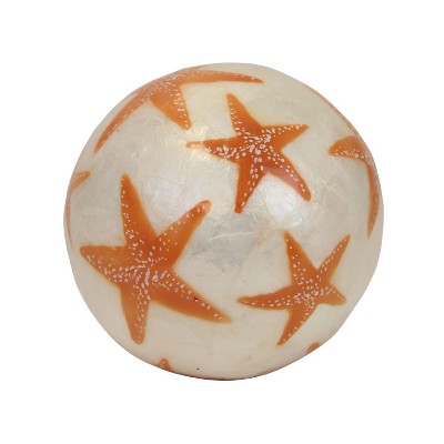 Beachcombers 3.50"  Starfish Capiz Ball
