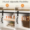 RoyalCraft Farmhouse Entryway Console Table with Storage Shelves, Sliding Barn Door and Spacious Tabletop for Living Room or Foyer, White & Oak - 2 of 4