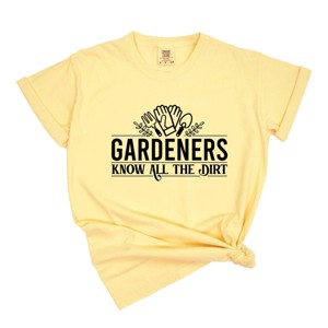 Simply Sage Market Women's Know All The Dirt Short Sleeve Garment Dyed Tee - 1 of 4