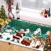 Christmas Rugs 2x3 Washable Entryway Rug Soft Non-Slip Christmas Doormat Kitchen Rug Xmas - 2 of 4