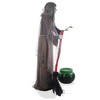 BOO BOX  6ft Halloween Animatronic Witch with Cauldron, Outdoor Halloween Decoration with Moving Mouth, Hand, Broom, Sound and Motion Activated - 4 of 4