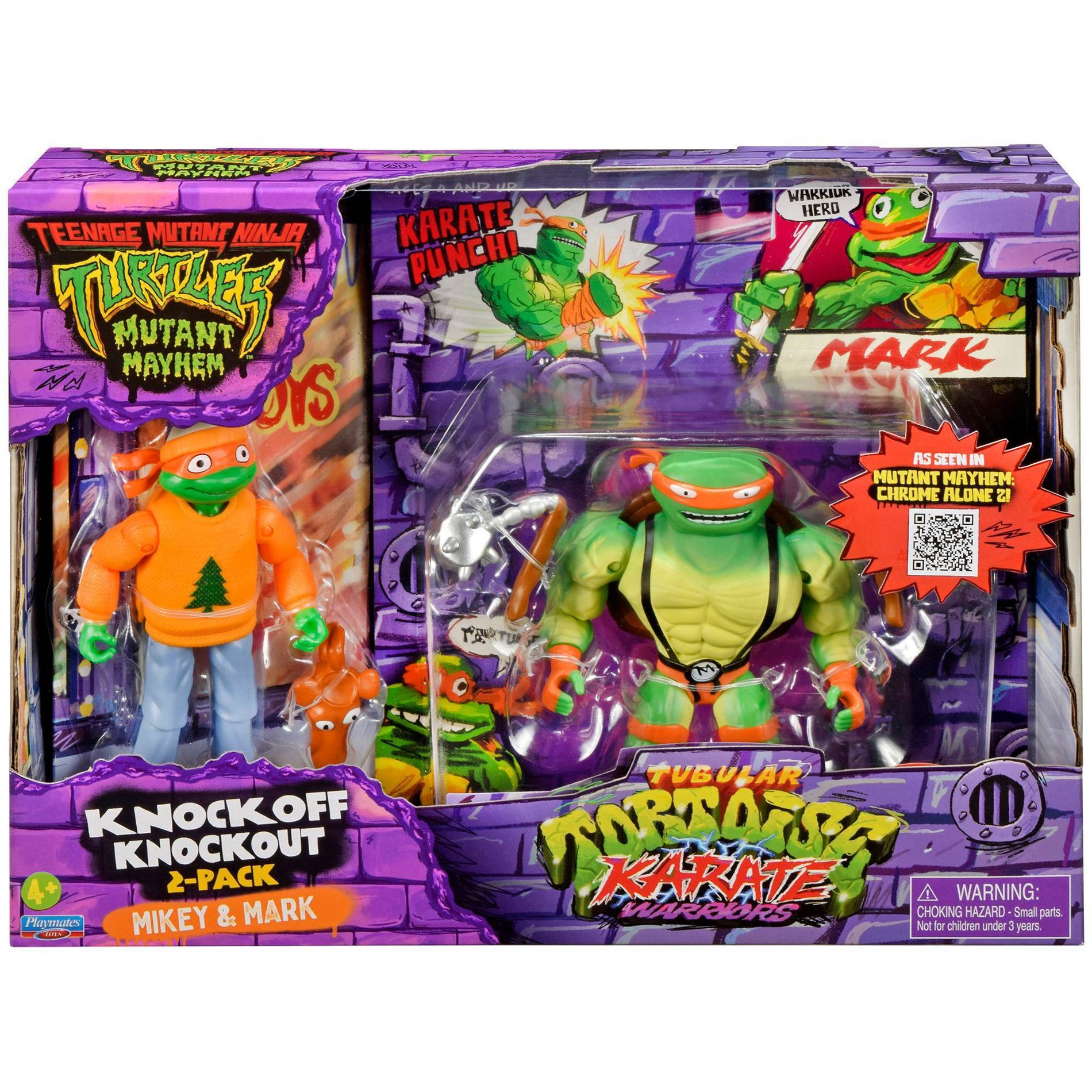 Teenage Mutant Ninja Turtles Mikey and Mark Theatrical Short Action Figure - 2pk