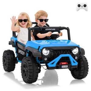 7AH Battery Electric Vehicles with Remote Control, 24V Kids Toddler Ride on Truck-4WD, 3 Speeds, LED Lights, MP3, Kids Ride On Toy for Boy Girls 3-10 - 1 of 4
