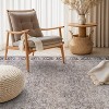 World Rug Gallery Elise Blue Distressed Medallion Indoor Rug – Flat Pile, Washable with Non-Slip Backing - 2 of 4