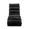 Gulches Linen Massage Chaise Lounge Ergonomic Tufted High Density Foam Side Storage Pocket Easy Assembly For Office Living Room Bedroom Black - 2 of 4
