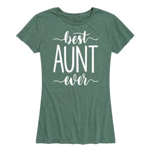 Women's - Instant Message - Best Aunt Ever Short Sleeve Graphic T-Shirt - 1 of 4