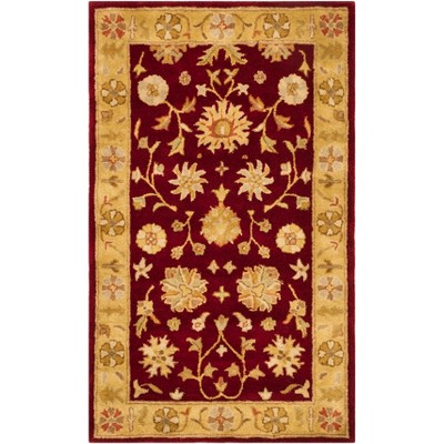 Heritage Hg953 Hand Tufted Area Rug - Black/red - 3'x5' - Safavieh : Target