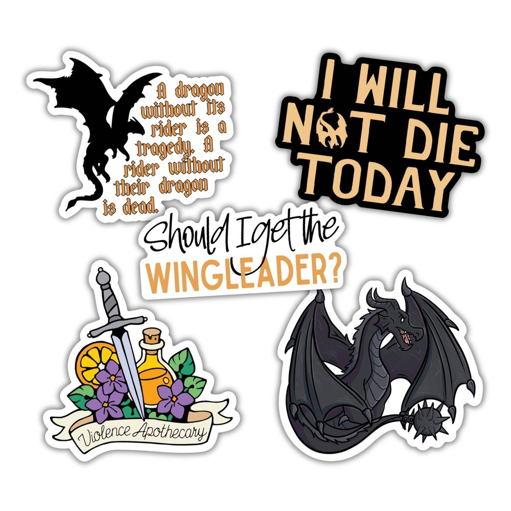 Photos - Creativity Set / Science Kit Fourth Wing 5-Vinyl Sticker Pack - Set 2