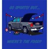 Go Sports! But Where's the Food? Kids Crew Neck Short Sleeve Tee - 2 of 2