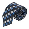 CTM Men's Geometric and Solid 2 Ties and Hankies Box Set - 4 of 4