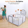 GOTGELIF 47"x47" Starry Print Baby Playpen Portable Playard with Basketball Hoop - 4 of 4
