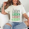 Simply Sage Market Women's Feeling Lucky X 4 Short Sleeve Garment Dyed Tee - 3 of 4