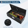 Heavy Duty Steel Truck Bed Tool Box with Lock, Waterproof Metal Toolbox for Truck, Pickup, RV & Trailer - 3 of 4
