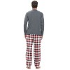 Ashford & Brooks Men’s Long-Sleeve Top Flannel Pants Pajama Sleepwear Set - 4 of 4