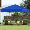 Costway 10 X 10 FT Pop up Canopy Tent with Portable Carrying Bag 8 Stakes 4 Wind Ropes Pink/Yellow/Beige/White/Gray/Navy - 2 of 4