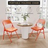 Folding Chairs, Portable Chair, Hold Up to 350 LBS, for Home, Office, Indoor & Outdoor Events - 2 of 4