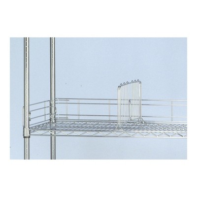 Quantum Storage Systems Back Ledge, 72"W X 4"H, Chrome Plated Finish