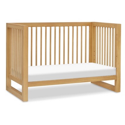 Honey Wood 3-in-1 Convertible Crib with Toddler Bed Kit