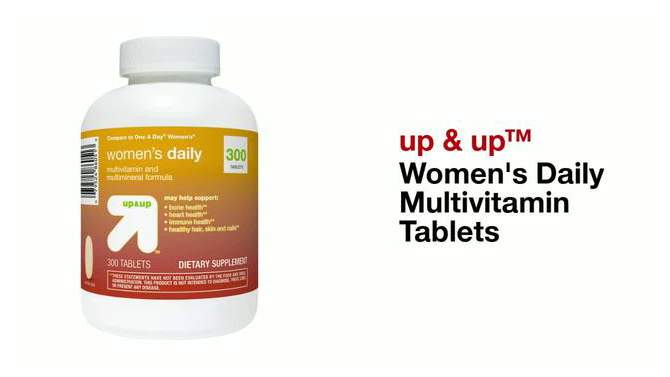 Women's Daily Multivitamin Tablets - up & up™, 2 of 6, play video