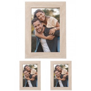 REGALWOVEN Rustic Table Top Farmhouse Texture Distressed Photo Frames Picture Frame - 1 of 4