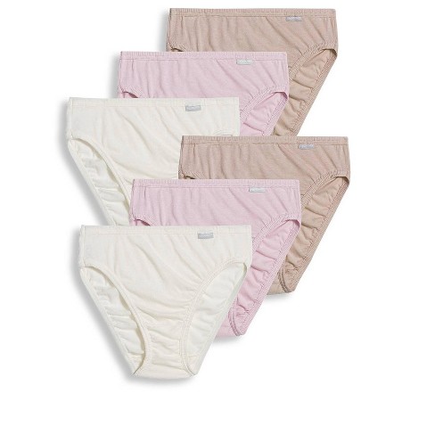 Jockey Women's Plus Size Elance French Cut - 6 Pack 9 Ivory/light/pink Shadow : Target
