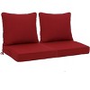 24x24 Inch Outdoor Deep Seat Cushion Set - Waterproof Fade-Resistant Patio Furniture Cushions with Removable Covers - 2 of 4