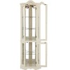 Lyngins Corner Storage Cabinet with Bulb,Bathroom Cabinet with Tempered Glass Doors and Shelves for Living Room,Bathroom - 4 of 4