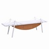 FURNIinspire Console Tables Sailboat Shape Console Table Tv Stand, Modern Entertainment Center with Drawer, Multicolored, 15.2"*70.9"*23.6" - 2 of 4