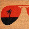HomeRoots 17" X 29" Natural And Red Summer Tropical Outdoor Coir Door Mat - 4 of 4
