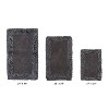 Shaggy Border Collection 3-Piece Bath Rug Set 100% Cotton Tufted Weave Ruffle Border Pattern Bathroom Rug for Machine Washable Bathmat - 2 of 4