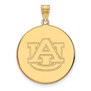 Black Bow Jewelry 10k Yellow Gold Auburn Tigers NCAA Extra Large Pendant - 1 of 3