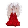 Tree Topper Finial 18.0" Red/Gold Fiber-Optic Angel Tree Topper Electric  -  Tree Toppers - 2 of 3