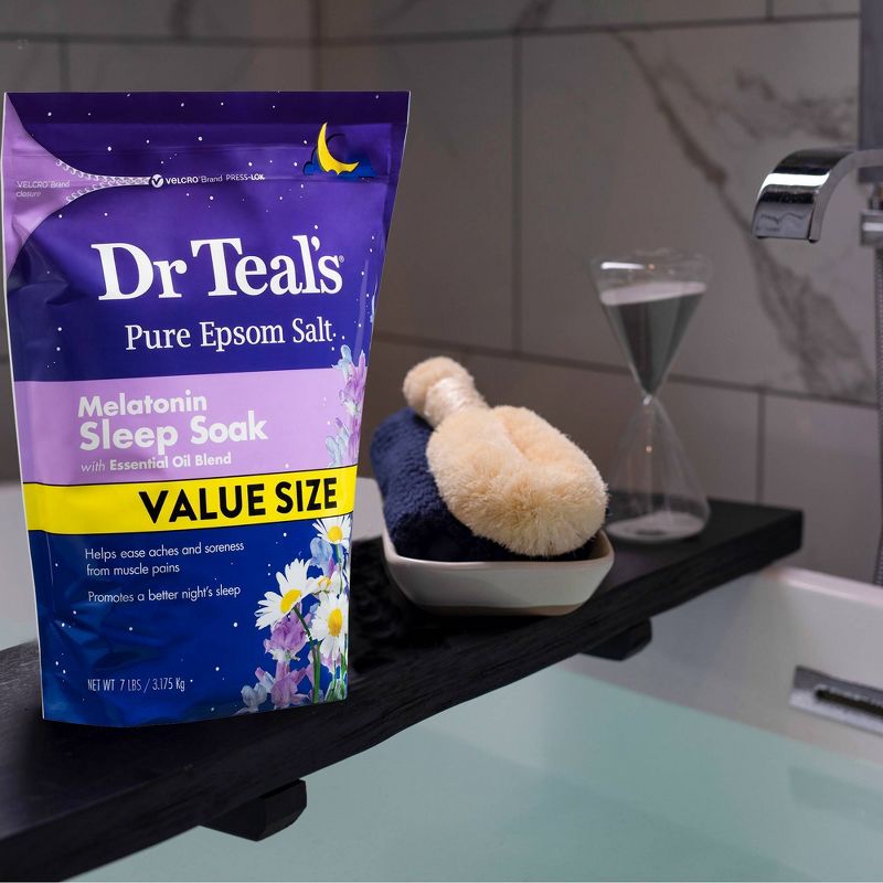 Dr Teal's Melatonin Sleep Pure Epsom Bath Salt, 6 of 14