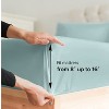 100% Cotton Sateen 400 TC Fitted Sheet Only - Deep Pocket for 8"-16" Mattresses - CGK Linens - 2 of 4