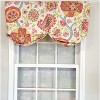 RLF Home 3" Rod Pocket High Quality Fabric Jubilee Stationary Balloon Valance for Windows 50" x 23" Multi - 2 of 4