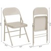 Whizmax 2-Pack Folding Chairs, 350lb Capacity Metal Frame, Portable Black Foldable Chairs for Indoor/Outdoor, Dining/Living Room & Office - 3 of 4