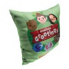 Marvel Guardians of the Galaxy Holiday Seasons Grootings Wreath Throw Pillow 18x18 Inches - 2 of 2