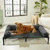 Portable Large Elevated Dog Bed with Removable Bolster & Durable Metal Frame for Camping Travel Outdoor Indoor Use Pets up to 88lbs - 2 of 4