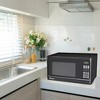 Impecca 1.1 Cu Ft Countertop Microwave Oven, 1000W w/ 10 Power Levels and LED Digital Display, Black - 3 of 3