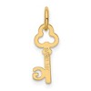 Black Bow Jewelry 14k Yellow Gold, Hannah Collection, Mini Initial G Shamrock Key Charm - 3 of 4