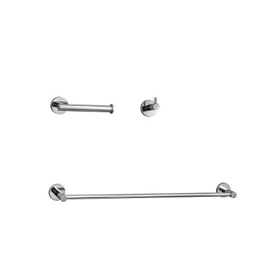 Elegant Lighting Freya 3-Piece Bathroom Hardware Set in Chrome