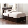 Full Platform Bed with Trundle - Modern Design, White Finish, Space Saving, Easy Assembly - 3 of 4