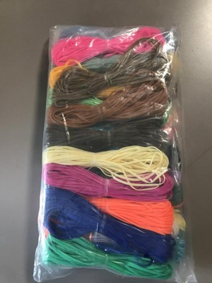 Lanyard String, Boondoggle String Kit with 20 Rolls Plastic Lacing Cord and  50P