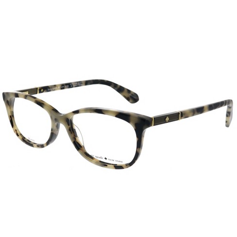 Kate Spade Kaileigh Boa Womens Rectangle Eyeglasses Ivory Havana 52mm ...