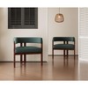 NicBex Chenille Upholstered Accent Chair,Modern Comfortable Dining Chairs with 3 Wood Legs and Soft Seating for Bedroom,Reading Room,2PC - 2 of 4