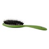 Bass Brushes BIO-FLEX Shine Hair Brush Patented Plant Handle 100% Pure Bass Premium Select Natural Boar Bristles + Nylon Pin Medium Oval Green - 2 of 4
