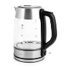 Aroma 1.7L Glass Electric Kettle: Stainless Steel Lid, Automatic Shut-Off, Ergonomic Handle, 1500W, Clear - 2 of 4